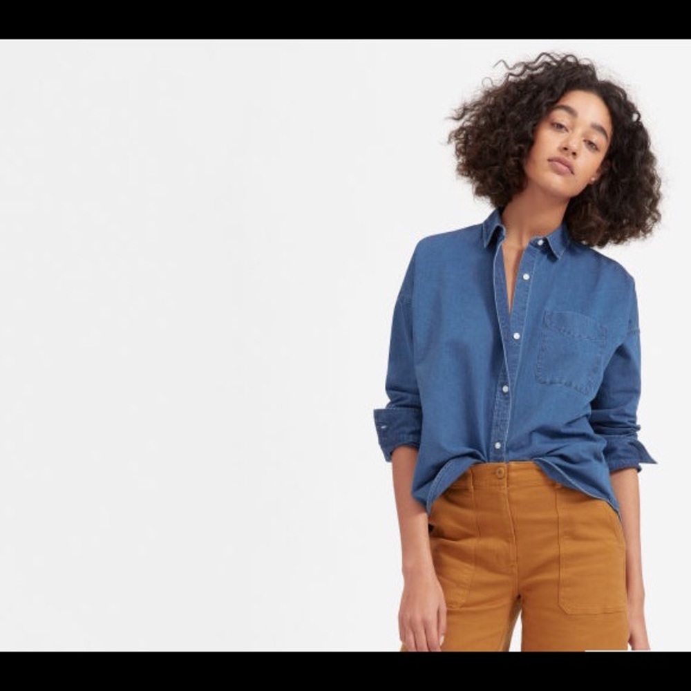Everlane Square Jean Denim Shirt